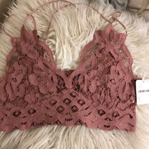 Free People dusty pink bralette